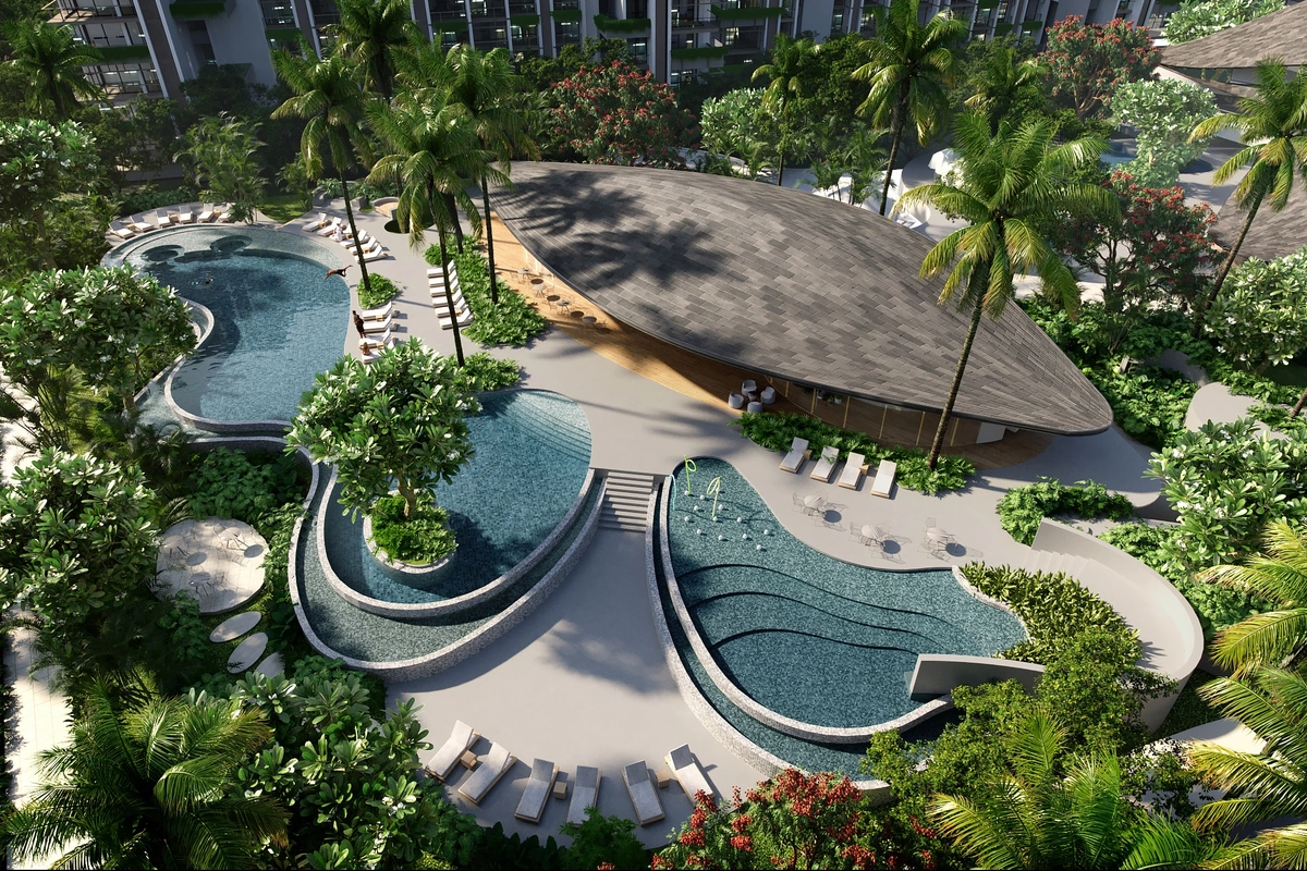 Park Residences - pool and clubhouse