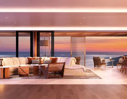 So Origin Bangtao resort condo - lounge with sea view