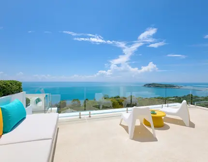 Luxury villas on Samui Villa Turquoise balcony