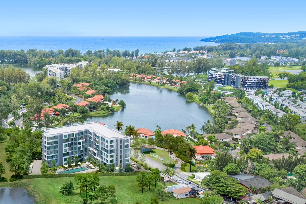 Laguna Lakeside premium Phuket condo - view onto Laguna Phuket