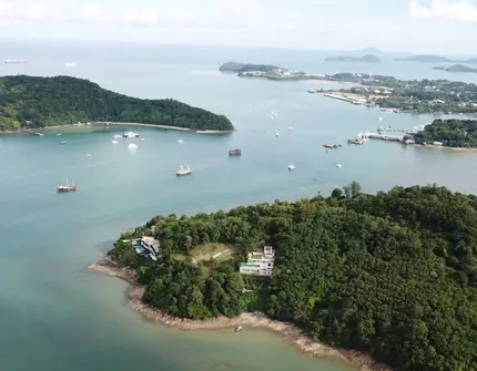Tamarind Bay oceanfront land -  above view