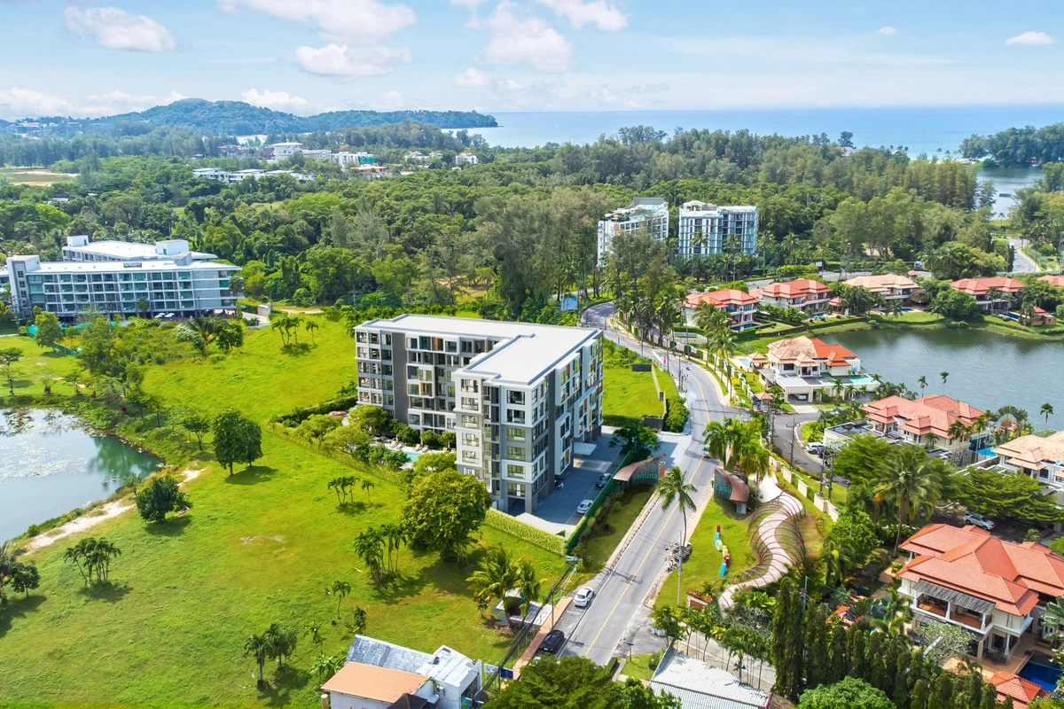 Laguna Lakeside premium Phuket condo - aerial shot