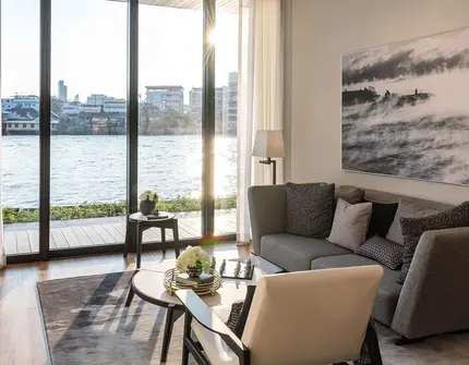Banyan Tree Riverside Residences Bangkok living area