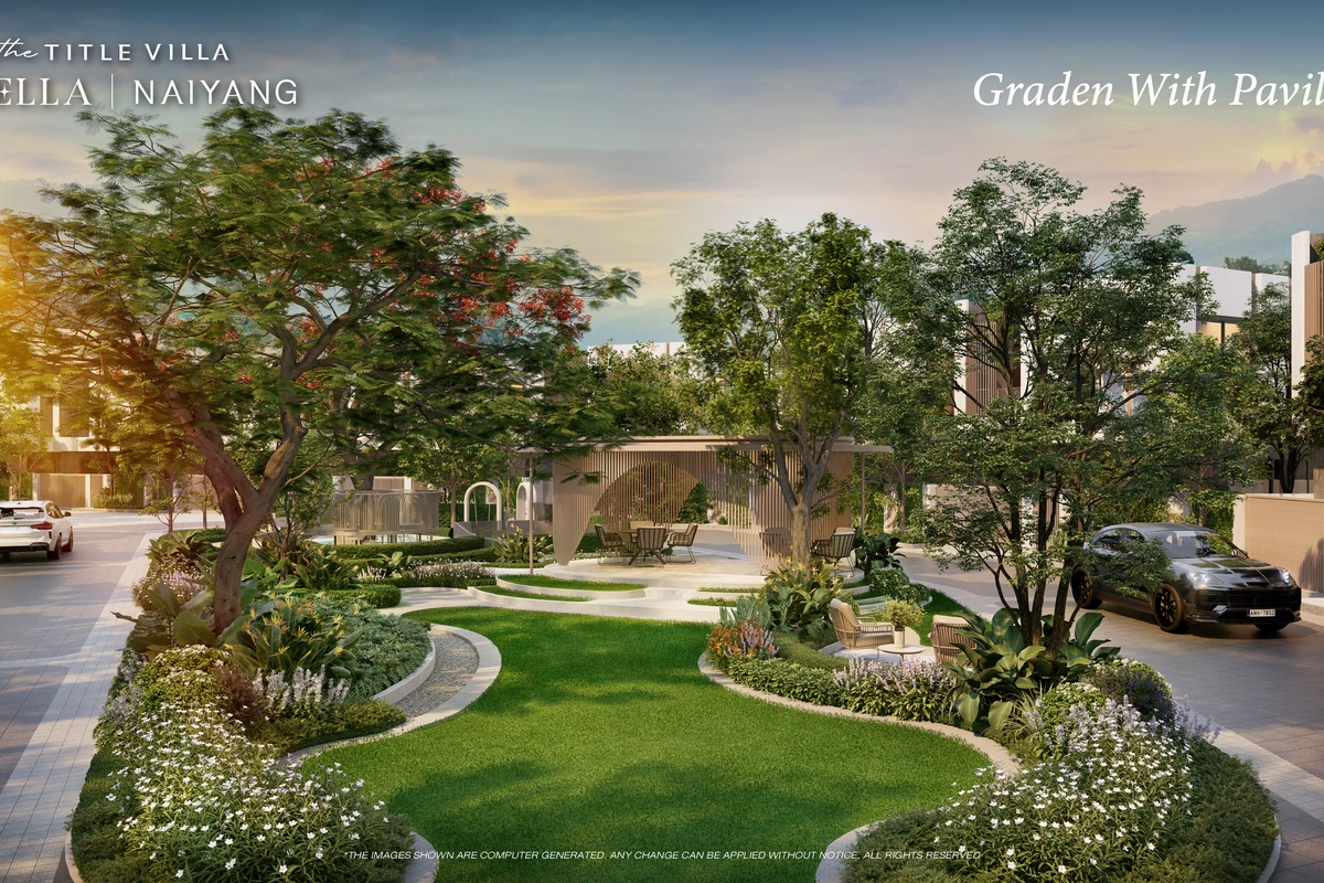 The Title Villa Estella Naiyang - Garden with pavillion