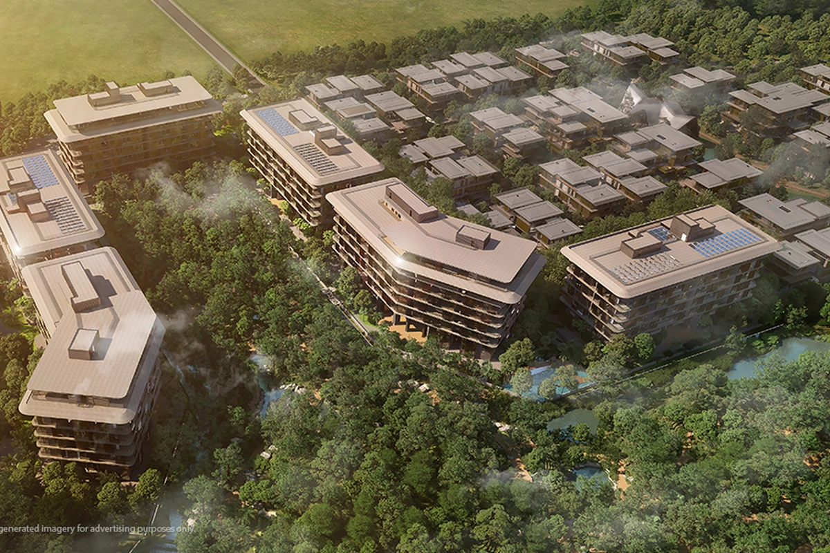 Mulberry Grove at The Forestias Luxury Bangkok Condo Aerial View