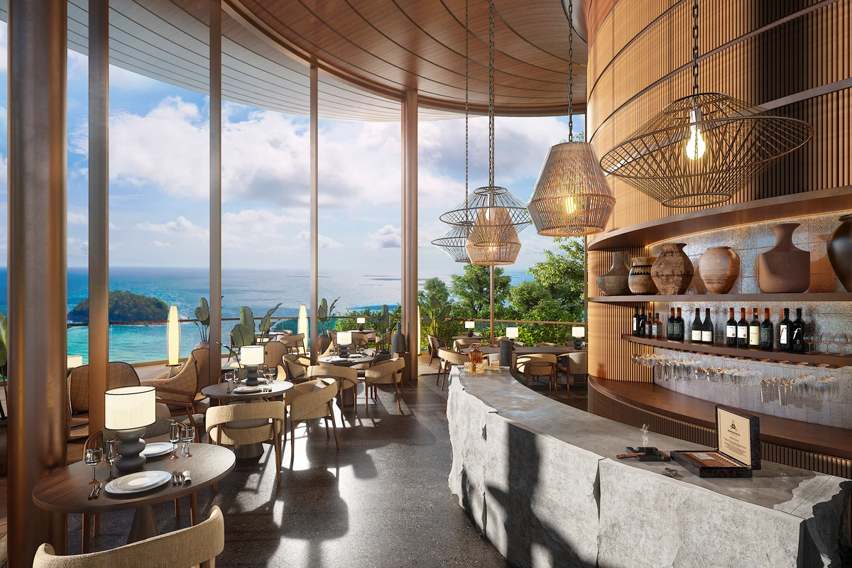 Aurora Kata Top Sea View Villa restaurant interior
