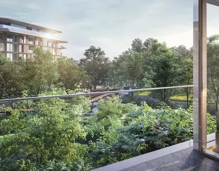 Mulberry Grove at The Forestias Luxury Bangkok Condo courtyard