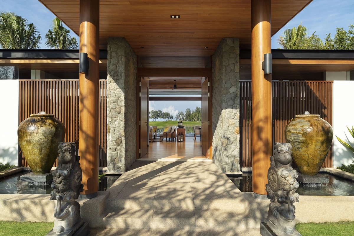 Aquella Lakeside Phang Nga golf villa front door