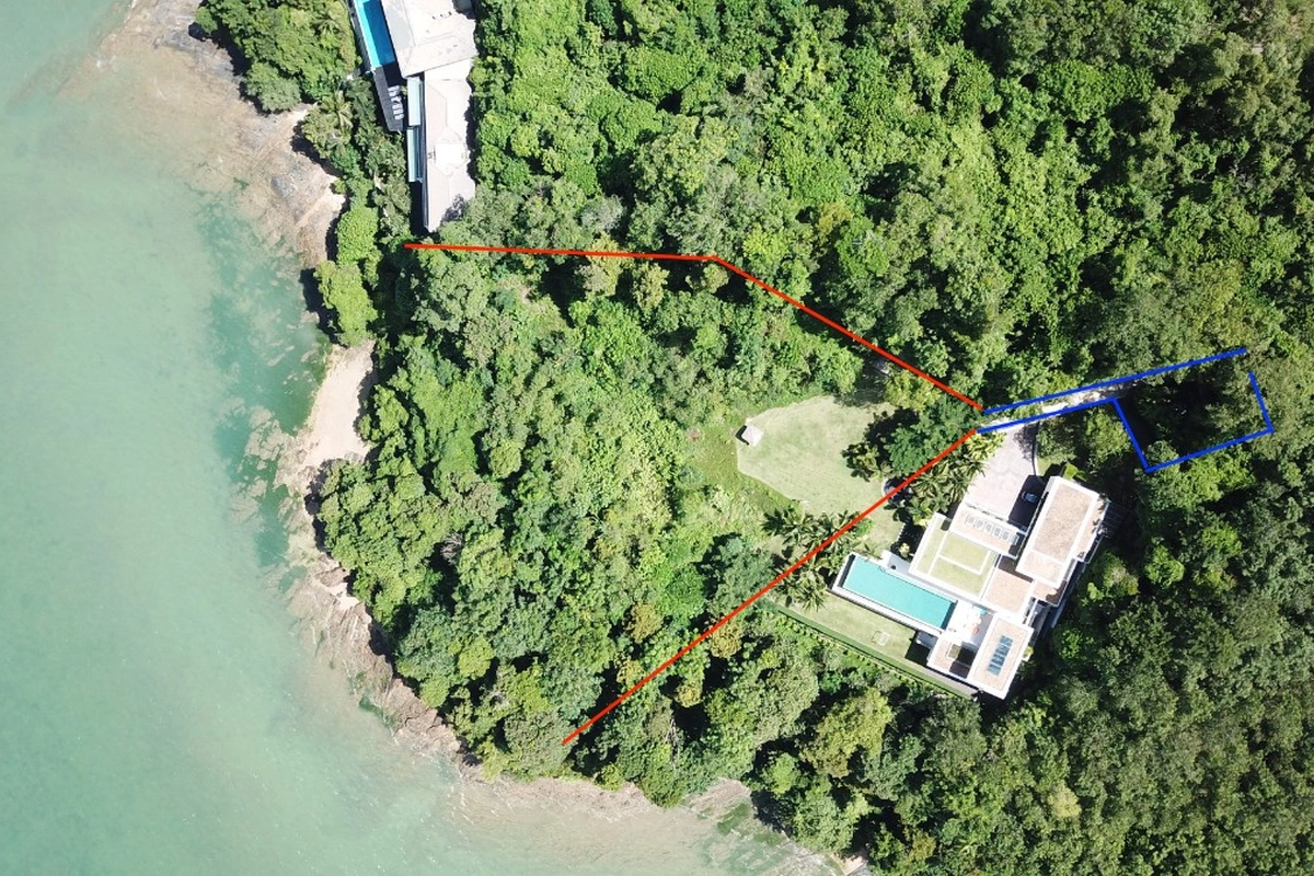 Tamarind Bay oceanfront land -  above view
