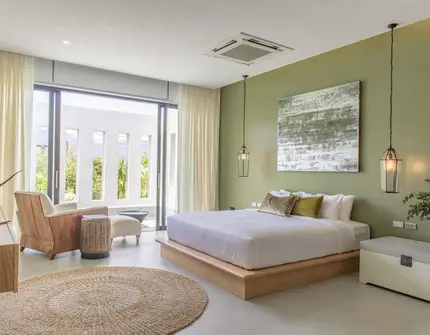 Luxury villas on Phuket Manick Hillside bedroom