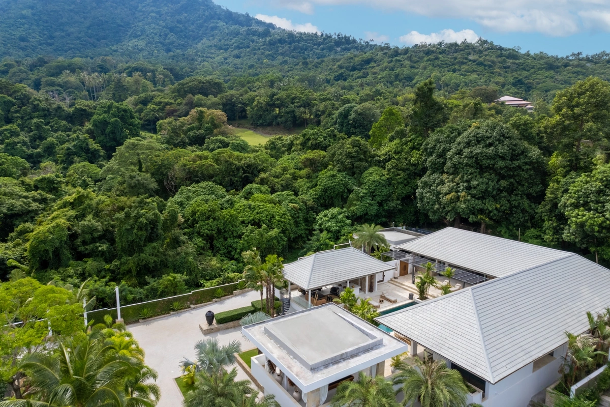 Villa Riverside exterior forest view