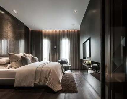Malton Ari Bangkok Luxury Houses Tropical Loft bedroom