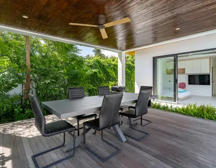 Hideway Villa Samui - sala with outdoor seating