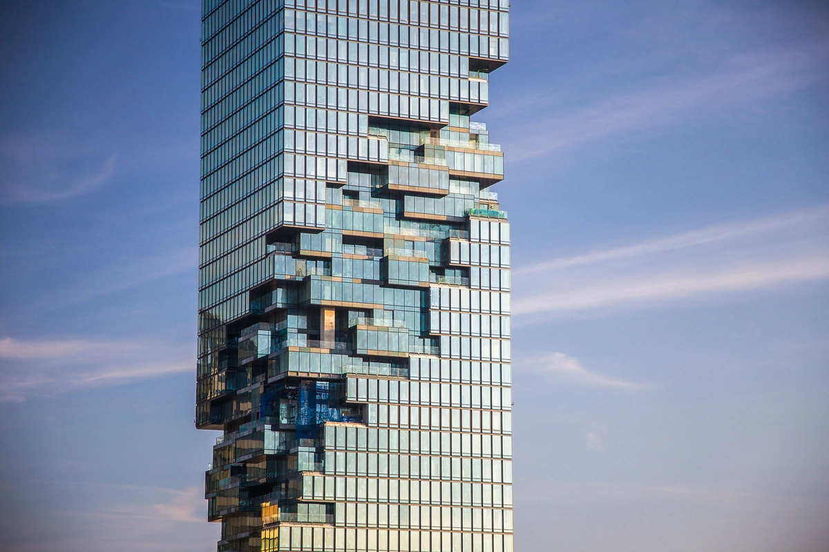 The Ritz-Carlton Residences Bangkok - pixelated facade