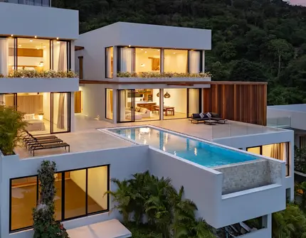 Istani Villa Azure - Night time Exterior