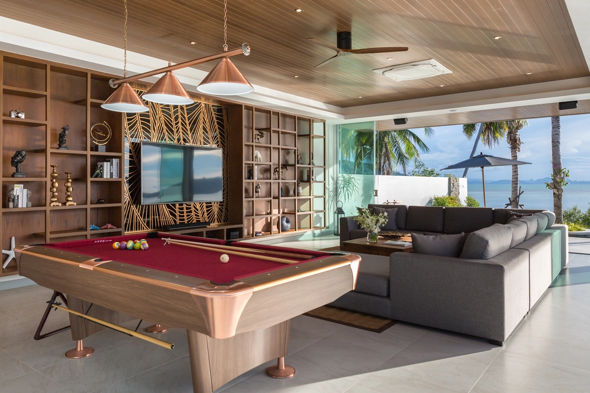 Ultra-Luxury 7 Bedroom Beachfront Villa Samui - Living area