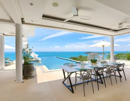Luxury villas on Samui Villa Turquoise dining area