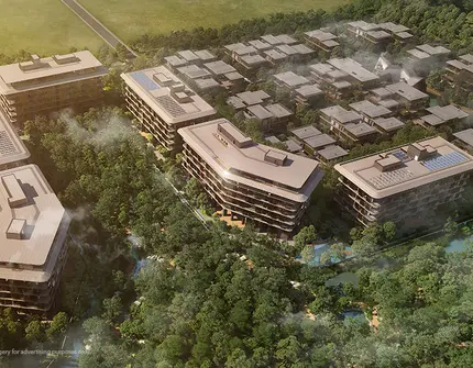 Mulberry Grove at The Forestias Luxury Bangkok Condo Aerial View
