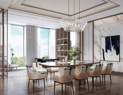 8 Residence dining room with view