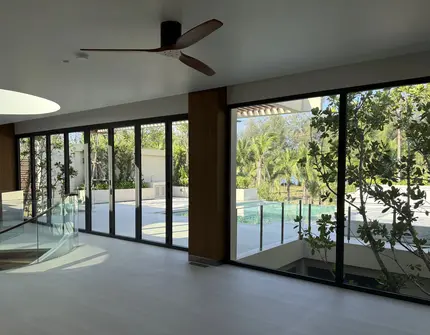 Banyan Tree Beachside Aegir interior with pool view