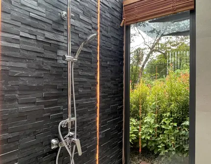 Riverhouse Phuket 3 bedroom villa tropical shower