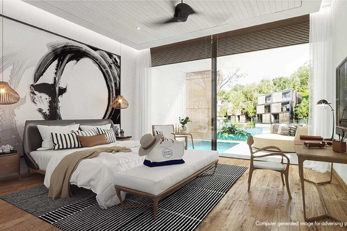 Condominium on Phuket MGallery Residences MontAzure Lakeside bedroom