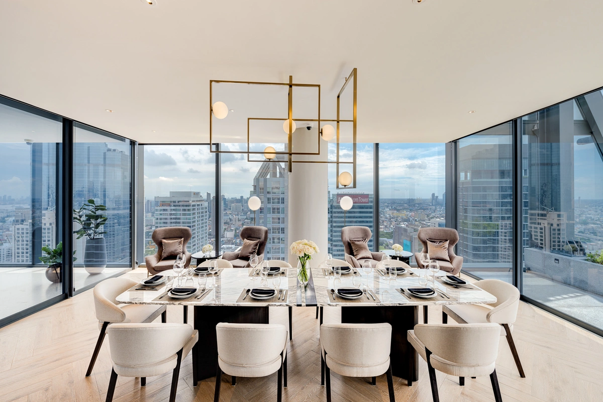 Tait Sathorn  12 Luxury Bangkok Condominium Private Dining Room