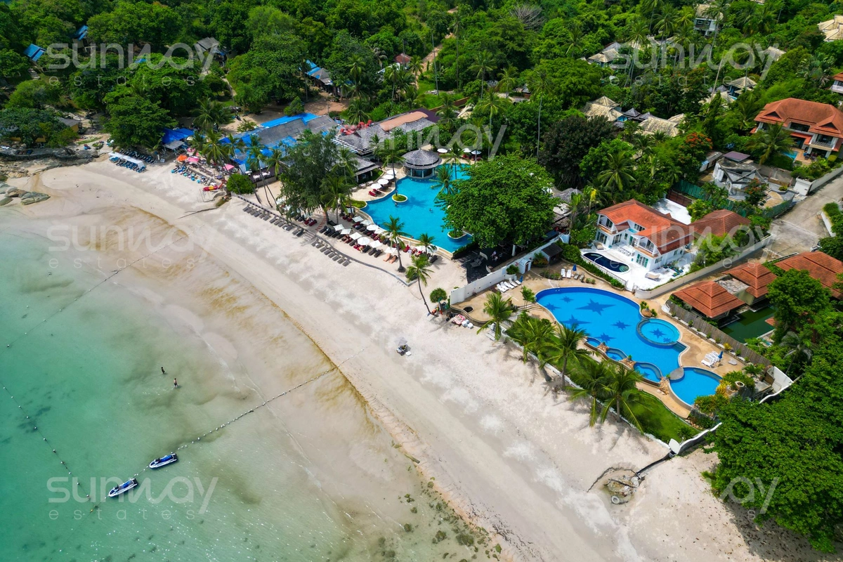 Tongson Beachfront Villa – bird eye view