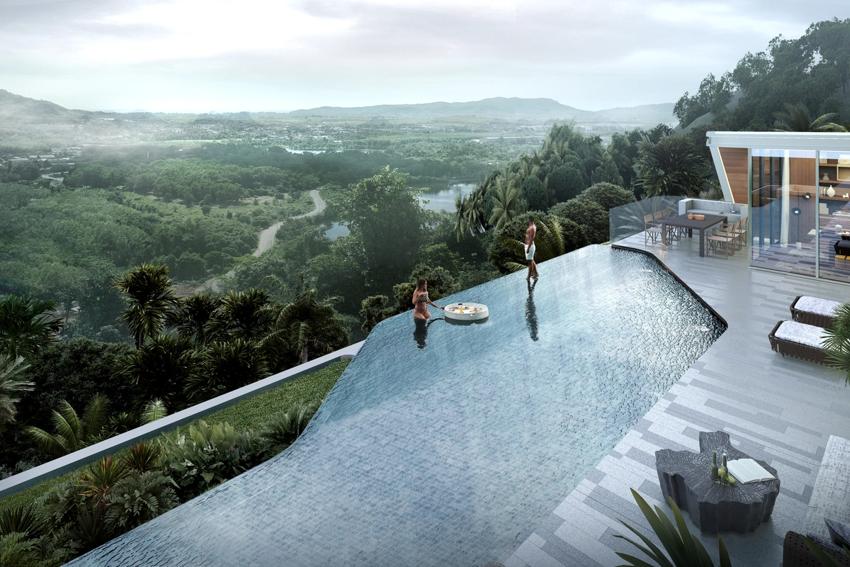 AYANA Soluna Villas infinity pool with view