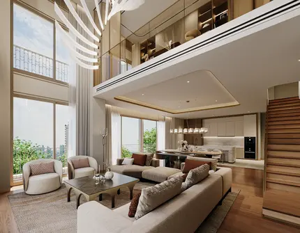 8 Residence living room with view