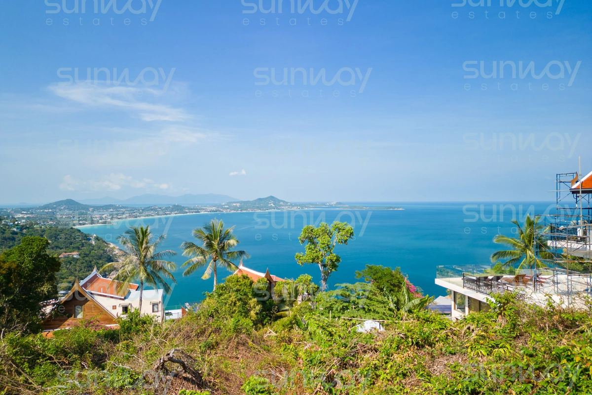 Land Seaview Chaweng Noi  -  View from the plot 1