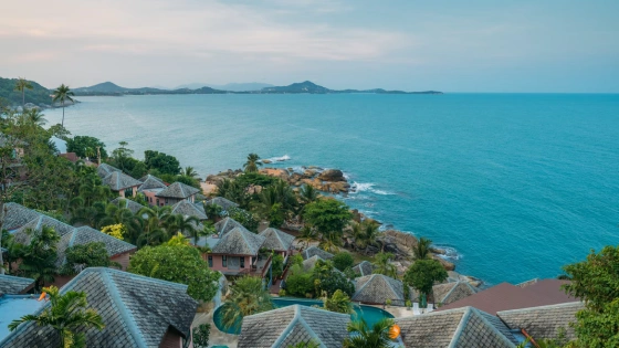 Villa resort at Samui beach
