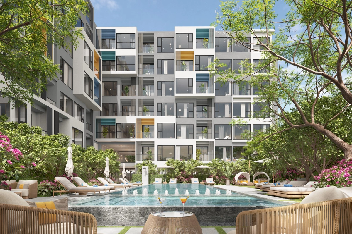 Laguna Lakeside premium Phuket condo - sundeck and pool