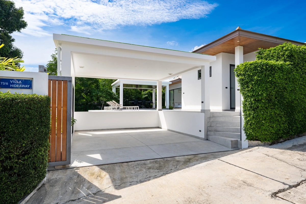 Hideway Villa Samui - car parking