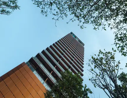 Khun by Yoo luxury condo in Bangkok building view