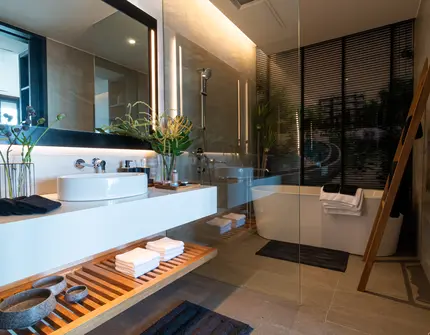 Condominium on Phuket MGallery Residences MontAzure Lakeside bathroom