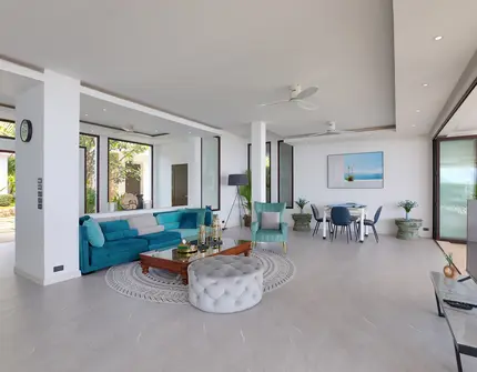 Luxury villas on Samui Villa Turquoise living area