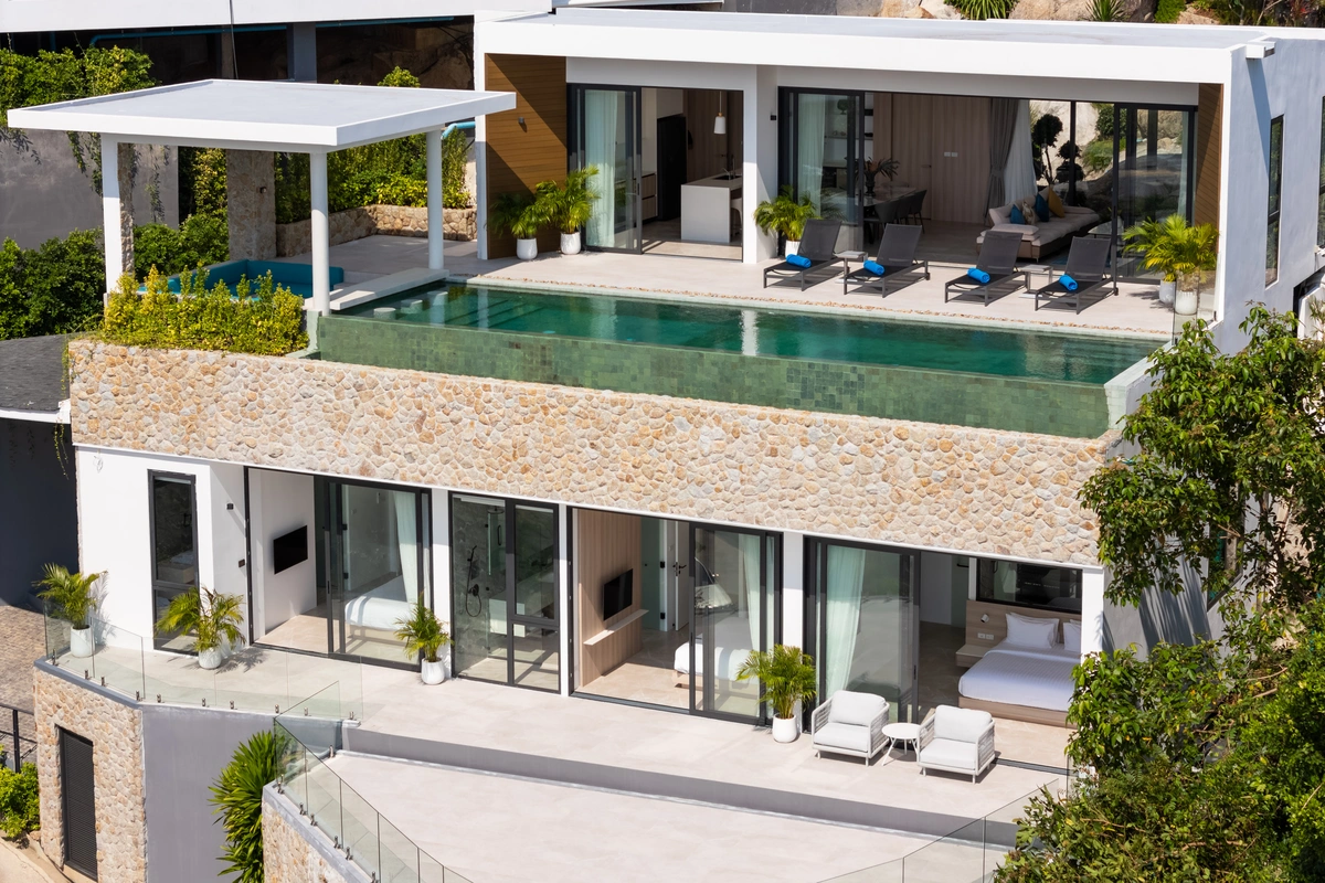 Villa Sea Stone - Aerial View