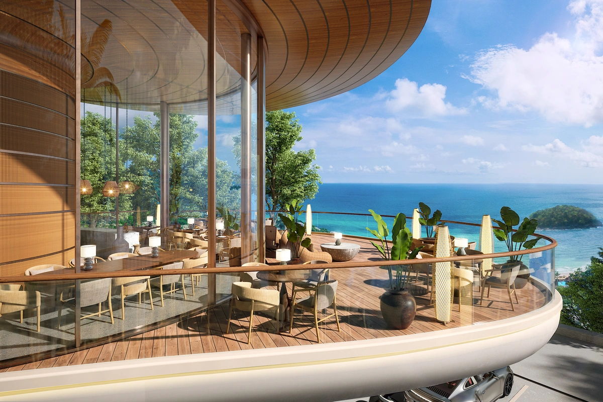 Aurora Kata Top Sea View Villa restaurant exterior