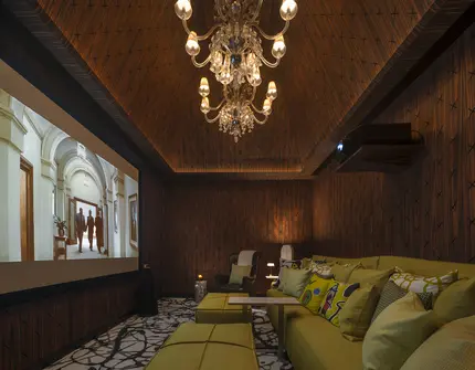 Khun by Yoo luxury condo in Bangkok screening room
