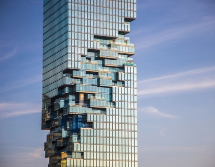 The Ritz-Carlton Residences Bangkok - pixelated facade