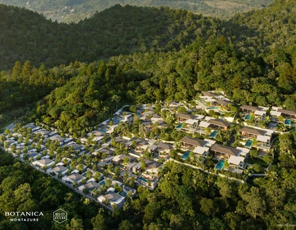 Botanica Montazure luxury villas Phuket - aerial shot