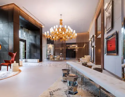 Khun by Yoo luxury condo in Bangkok lobby