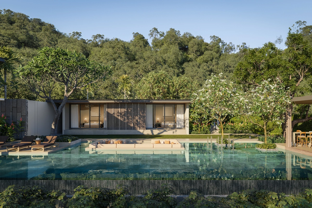 Pavara Vhana exterior pool view