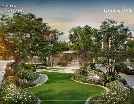 The Title Villa Estella Naiyang - Garden with pavillion