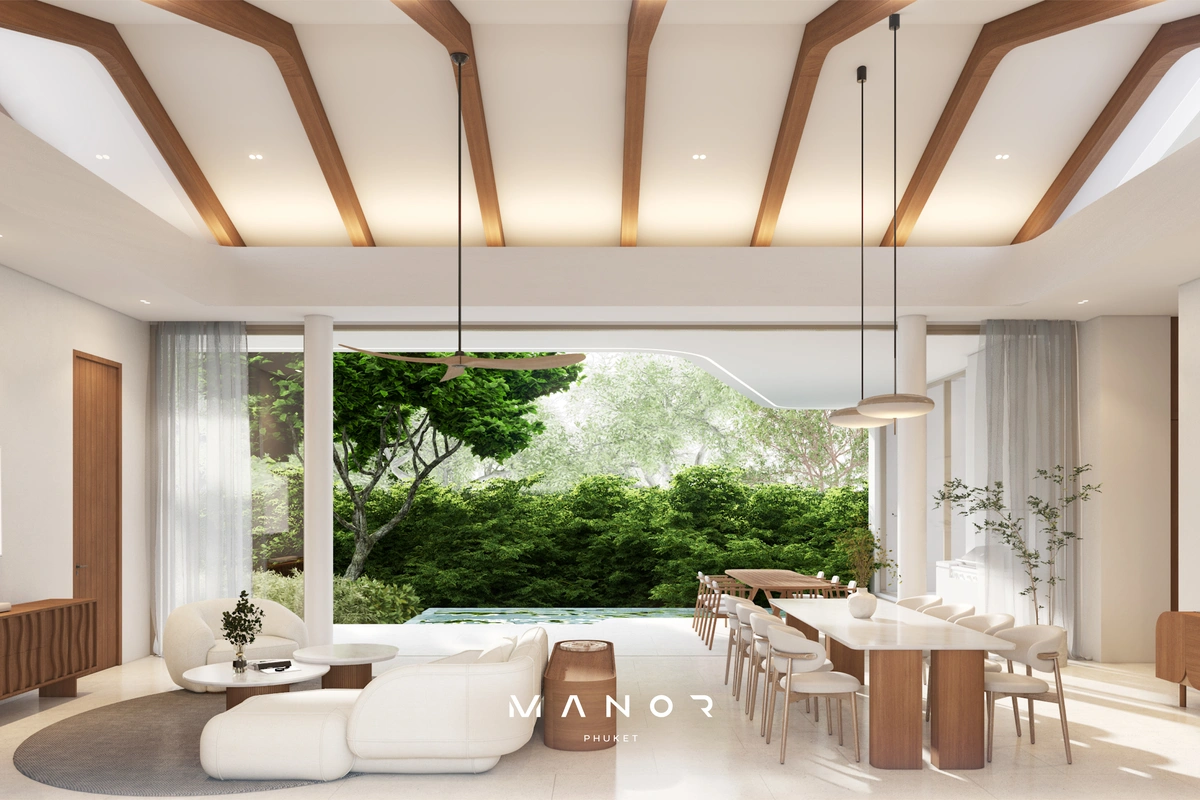 Manor Phuket iving room with i=view
