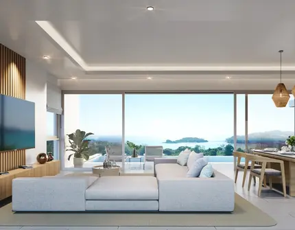 Horizon 32 living room with view