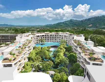 Garrya Residences Phuket beachfront resort - interior courtyard