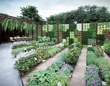 Mulberry Grove Sukhumvit Luxury Condo Gourmet Courtyard