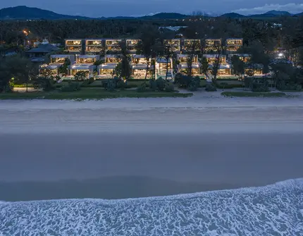 Veyla Natai beachfront villas view from the sea